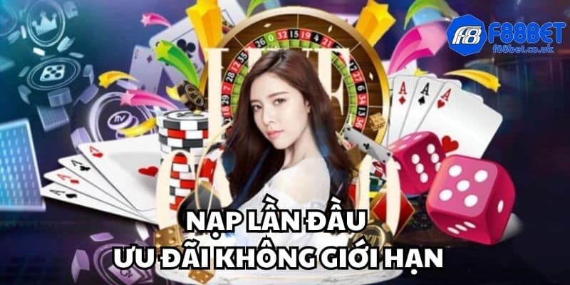 Nạp lần đầu tại f88bet không giới hạn ưu đãi